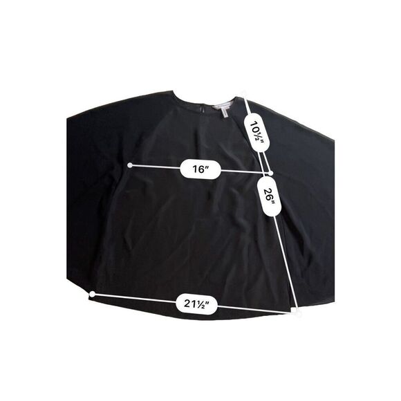 BCBGeneration black tunic blouse Top size S - Picture 3 of 7